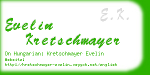 evelin kretschmayer business card